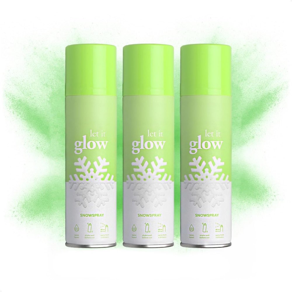com-four Schneespray Glow 3×150 ml