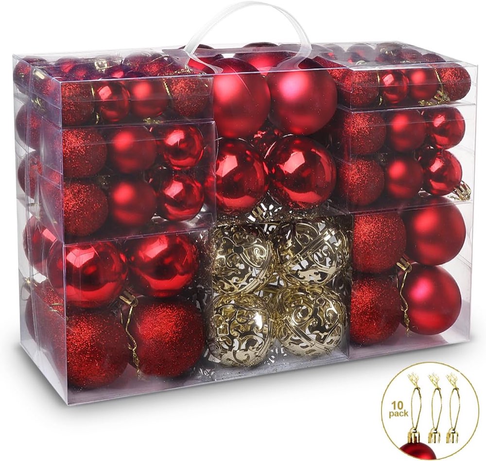 ilauke Christbaumkugeln, 100 Stück
