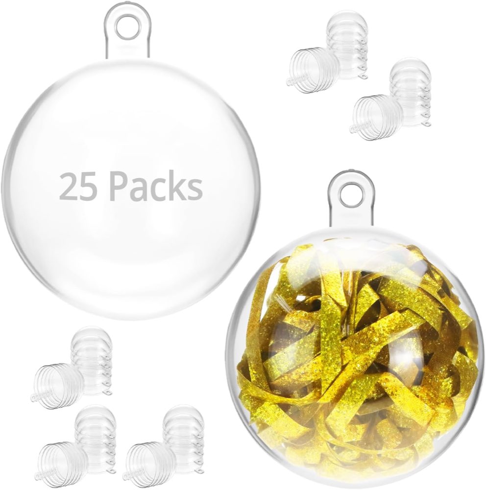 QWORK Befüllkugeln Ø 4 cm, 25 Stück