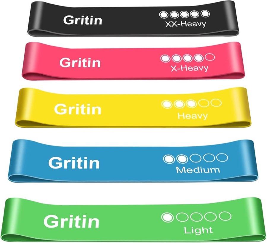Gritin Fitnessbänder 5 Stufen
