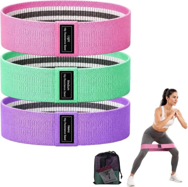 MitButy Fitnessbänder Stricken 3er Set