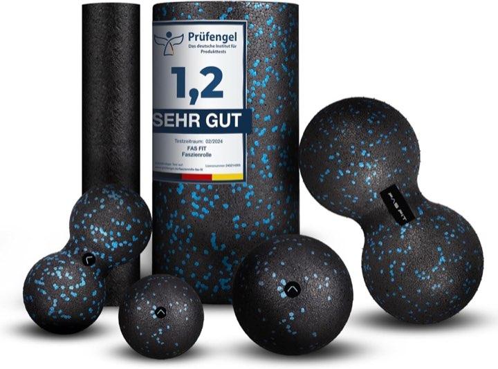 Fas Fit Selbst-Massage Set, 6-teilig, blau