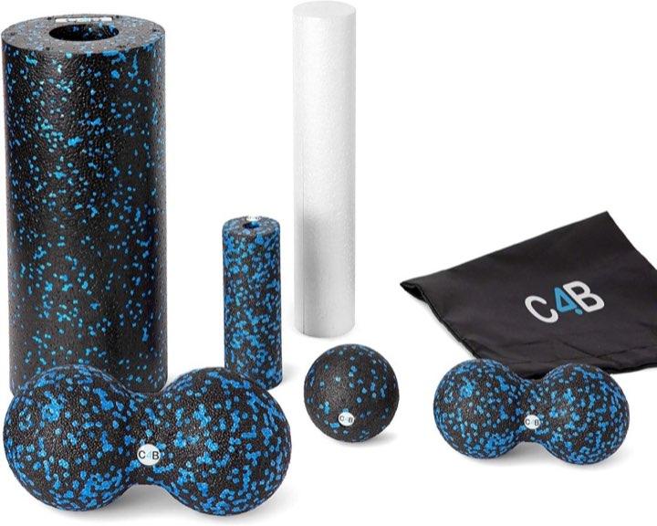 CLUB4BRANDS CLUB4BRANDS C4B Faszienrolle, 7-teiliges EPP-Set