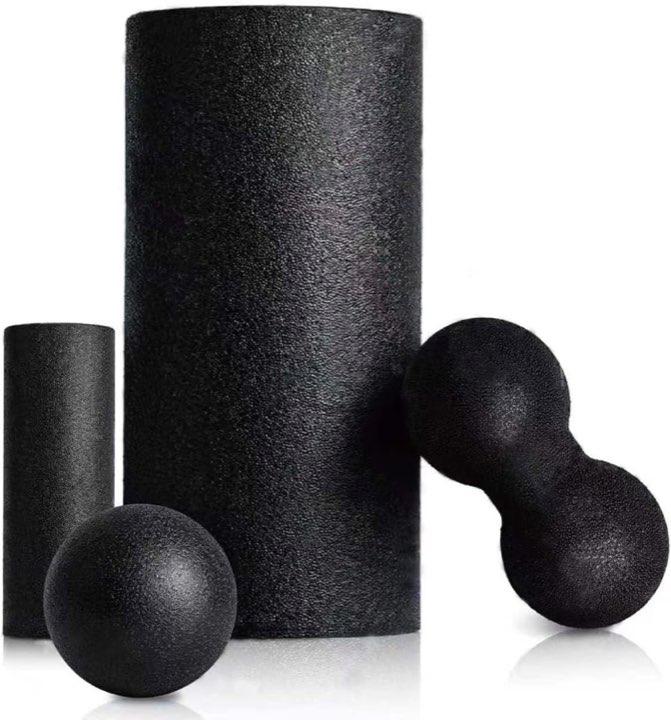 Wgpryzolith Faszienrolle Set 4-in-1, schwarz