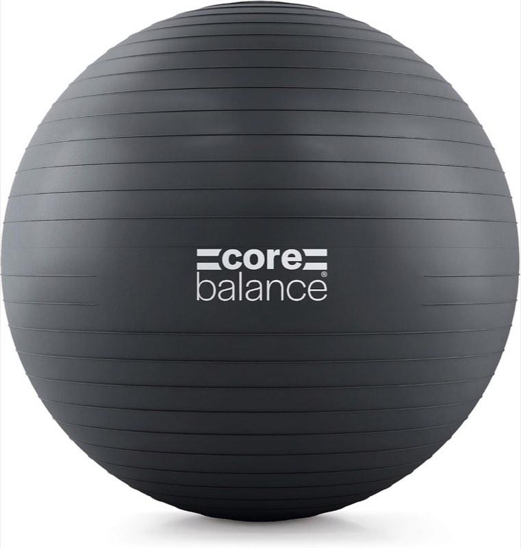 Core Balance berstsicherer Gymnastikball für Fitness, Yoga, Schwangerschaft, inkl. Luftpumpe
