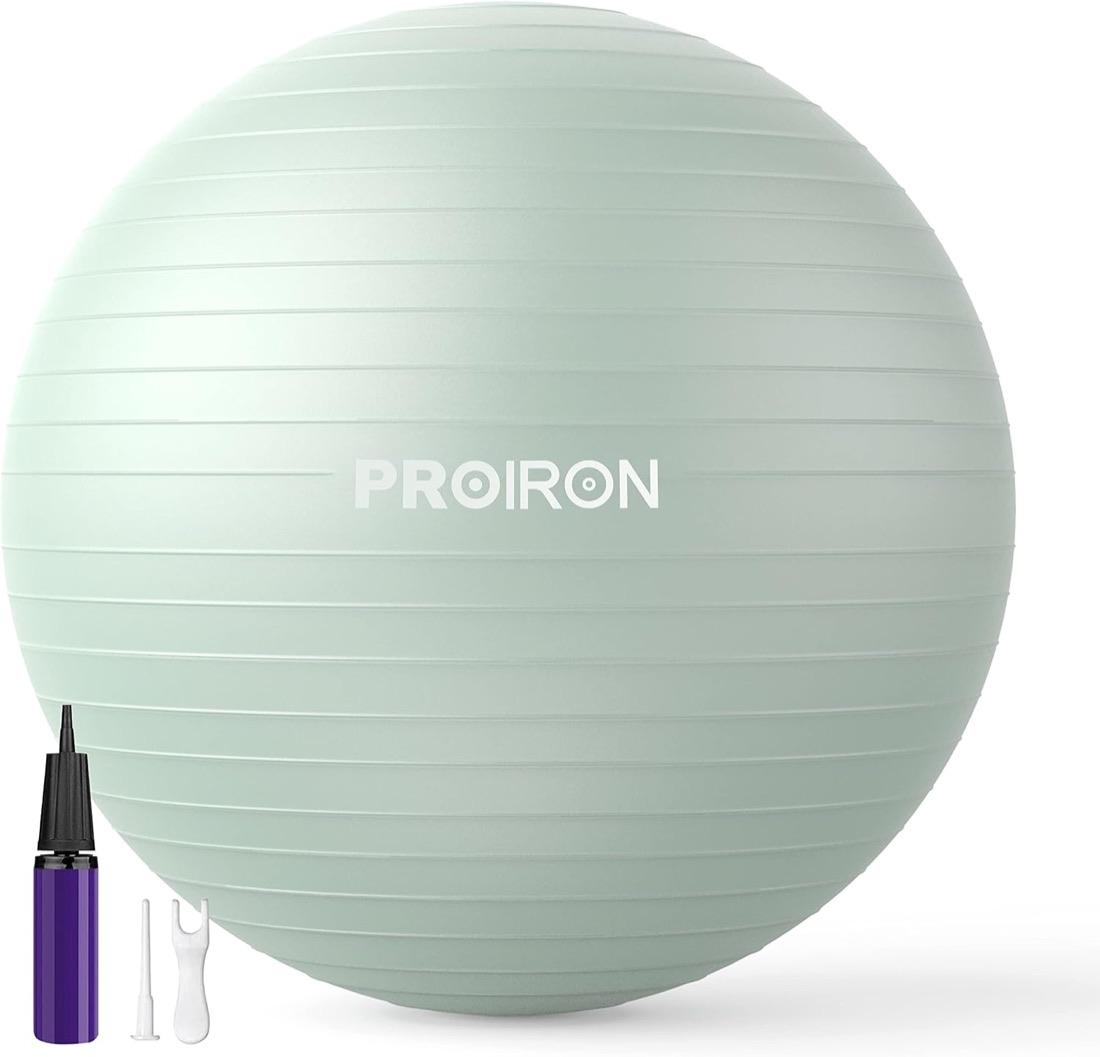 PROIRON Gymnastikball Pezziball Sitzball mit Pumpe, Anti Burst