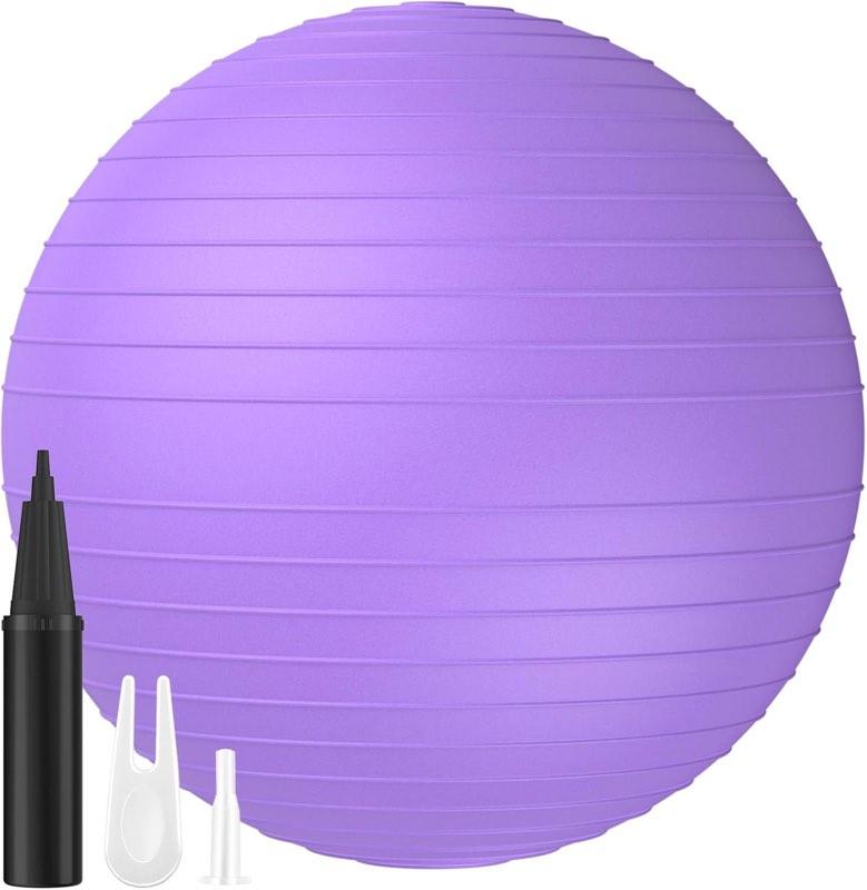 DEPAR Gymnastikball, Fitness-Yoga-Ball, Sitzball mit Luftpumpe