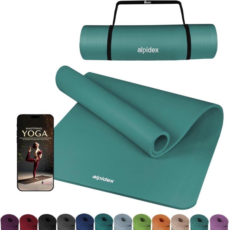 ALPIDEX Yogamatte dick 1,5 cm, Gymnastikmatte rutschfest