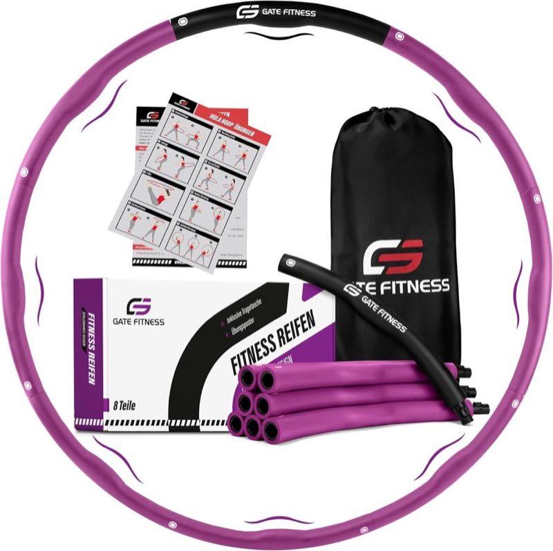 GATE FITNESS Hula-Hoop, Violett, Datenfeld 1,2 kg
