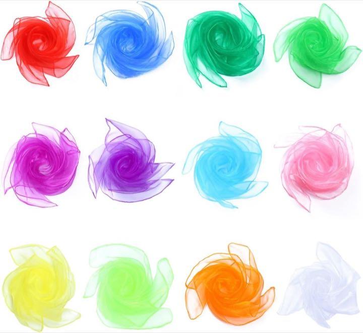 12 Stück Jongliertücher (PoNi-Scarves-12pcs-02)