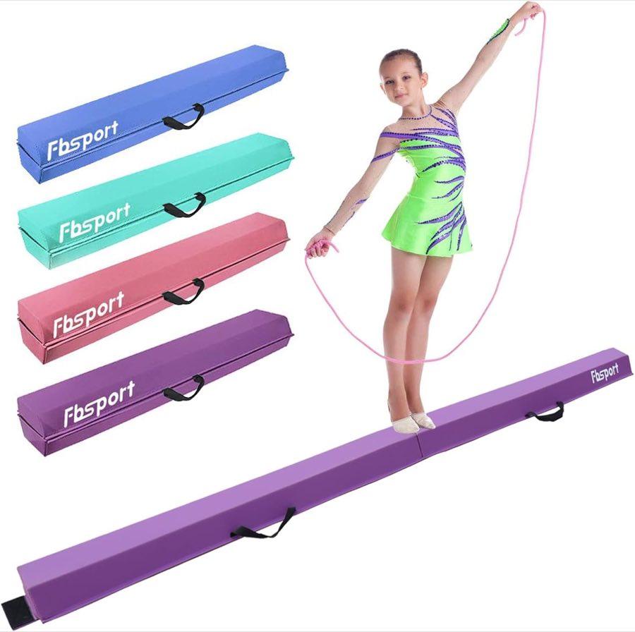 FBSPORT Schwebebalken 270 cm, EVA, Kunstleder