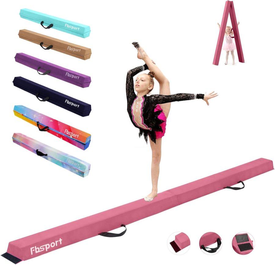 FBSPORT Schwebebalken 240 cm, Beflockung