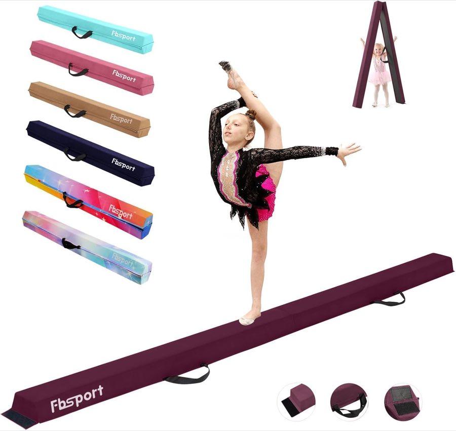 FBSPORT Schwebebalken 270 cm, Beflockung