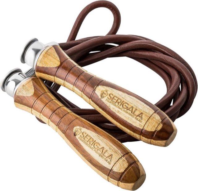 Serigala Springseil Leder mit Holzgriffen