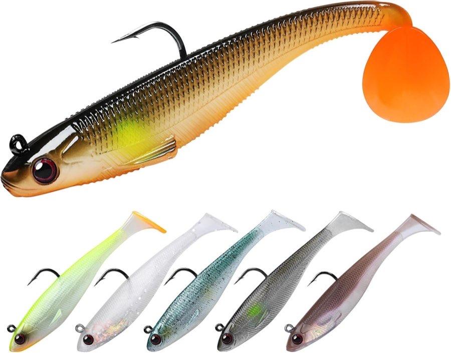 TRUSCEND Gummifische mit BKK-Haken, 8,9 cm