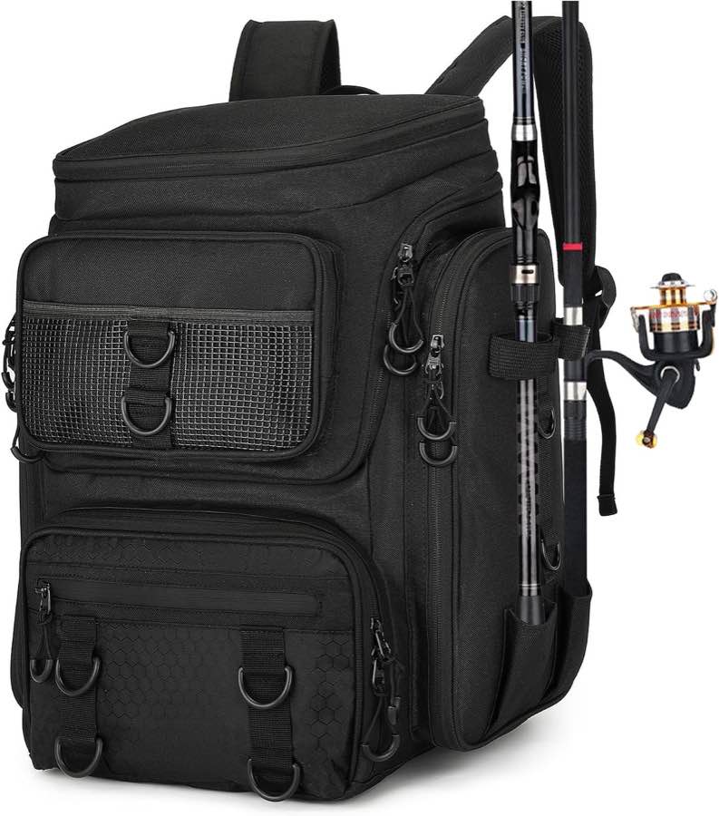 WYFCR Angelrucksack mit Rutenhaltern