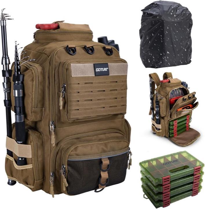 Goture 45 L Khaki mit Boxen