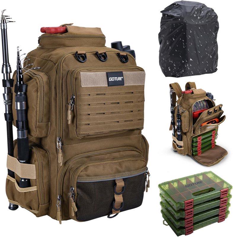 Goture 45 L Khaki mit 4 Boxen