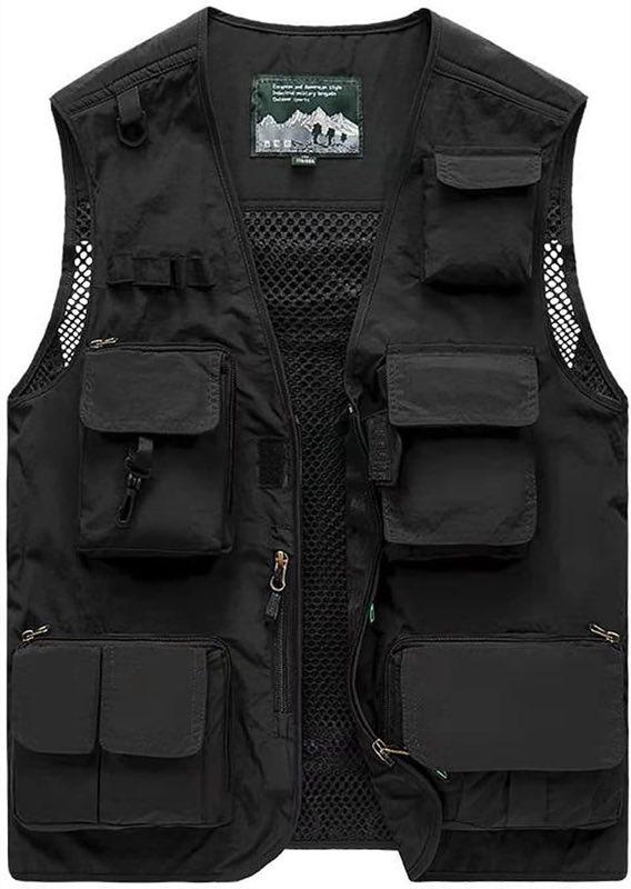 Mesh-Safariweste mit 15 Taschen