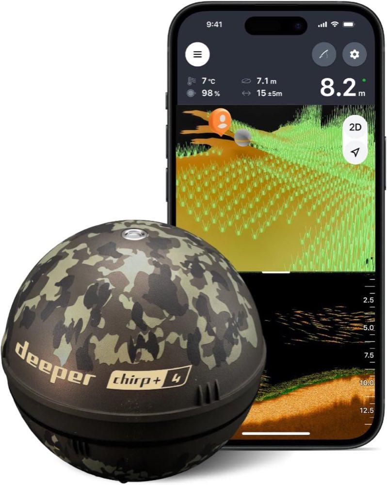 Deeper CHIRP+ 4 mit GPS und App