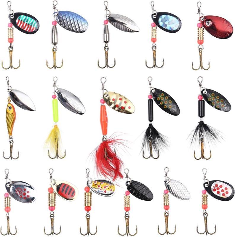 Vicloon Spinner-Blinker-Set, 16 Stück