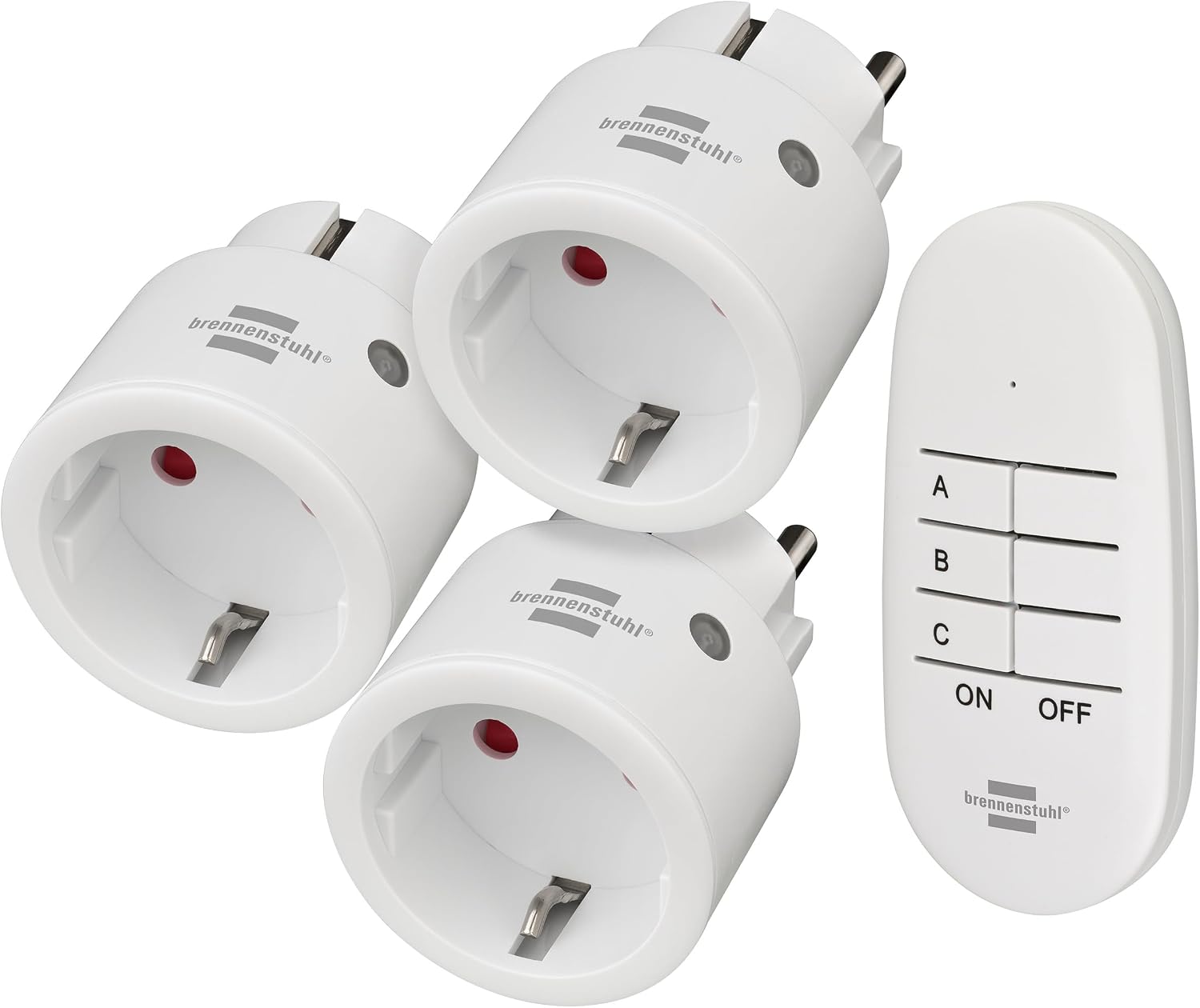 Brennenstuhl Mini Funksteckdosen 3+1, 2300 W