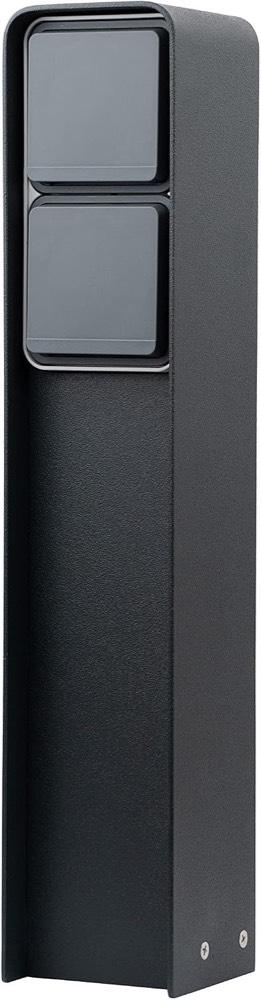 MG-Elektro Steckdosensäule anthrazit IP55, 40,5 cm