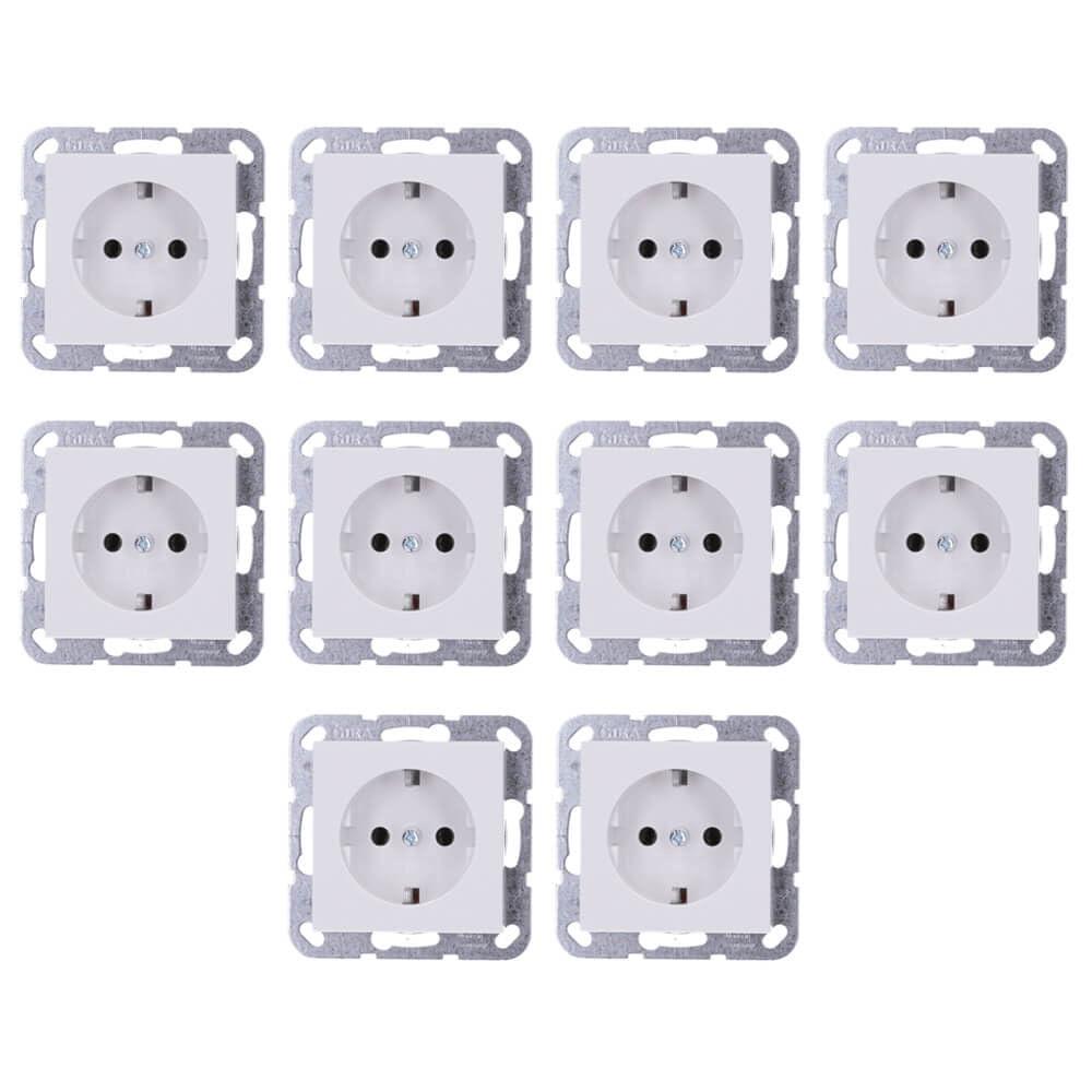 Gira 418803 10er-Pack weiß