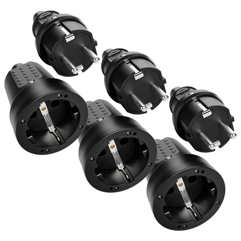 greate Stecker-Kupplung-Set 3+3