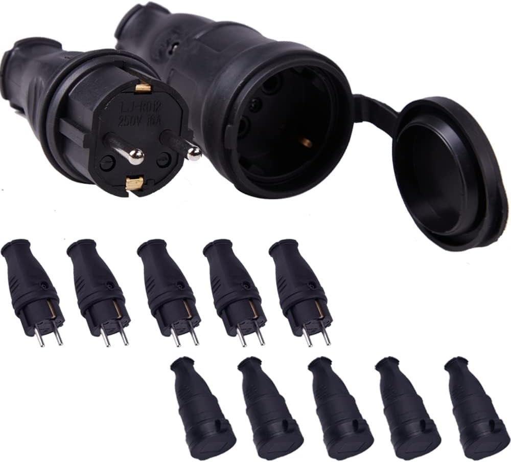XIIW Gummi Stecker+Kupplung 5+5