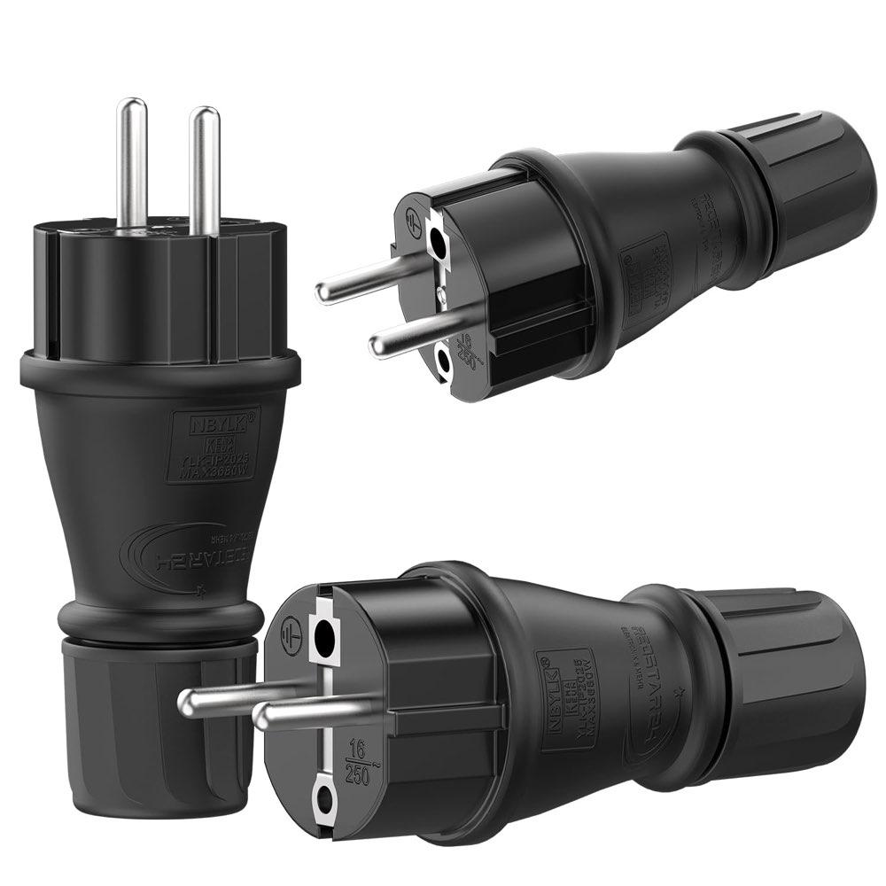 RedStar24 Schuko-Stecker 3er IP54