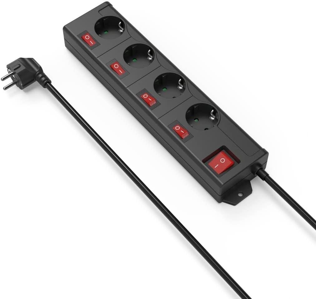 Hama 4-fach „4+1“ einzeln schaltbar, schwarz