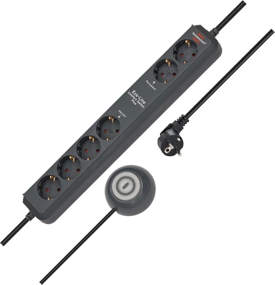 Brennenstuhl Eco-Line Comfort Switch Plus 6-Fach