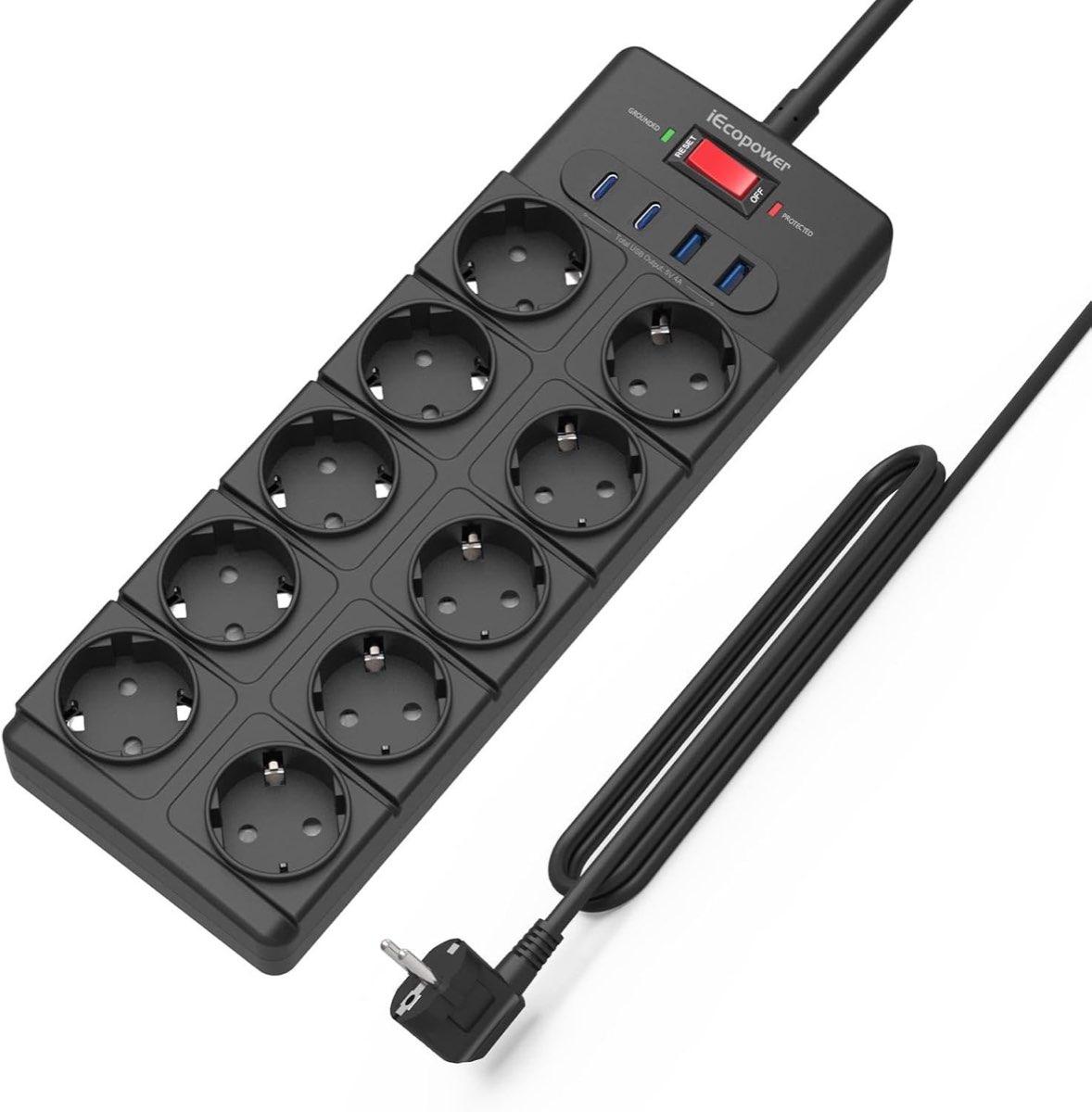 IECOPOWER IECOPOWER 10-Fach USB PD 1.050 J