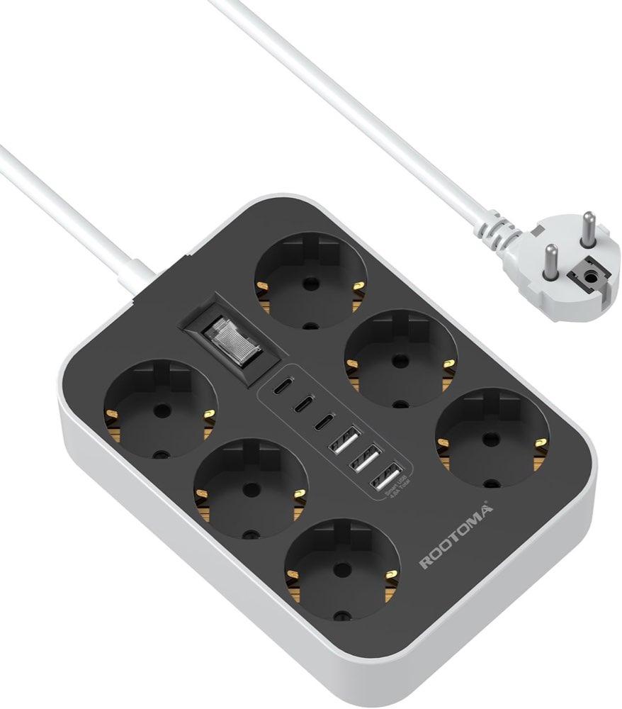 ROOTOMA 6-Fach mit 3×USB-C