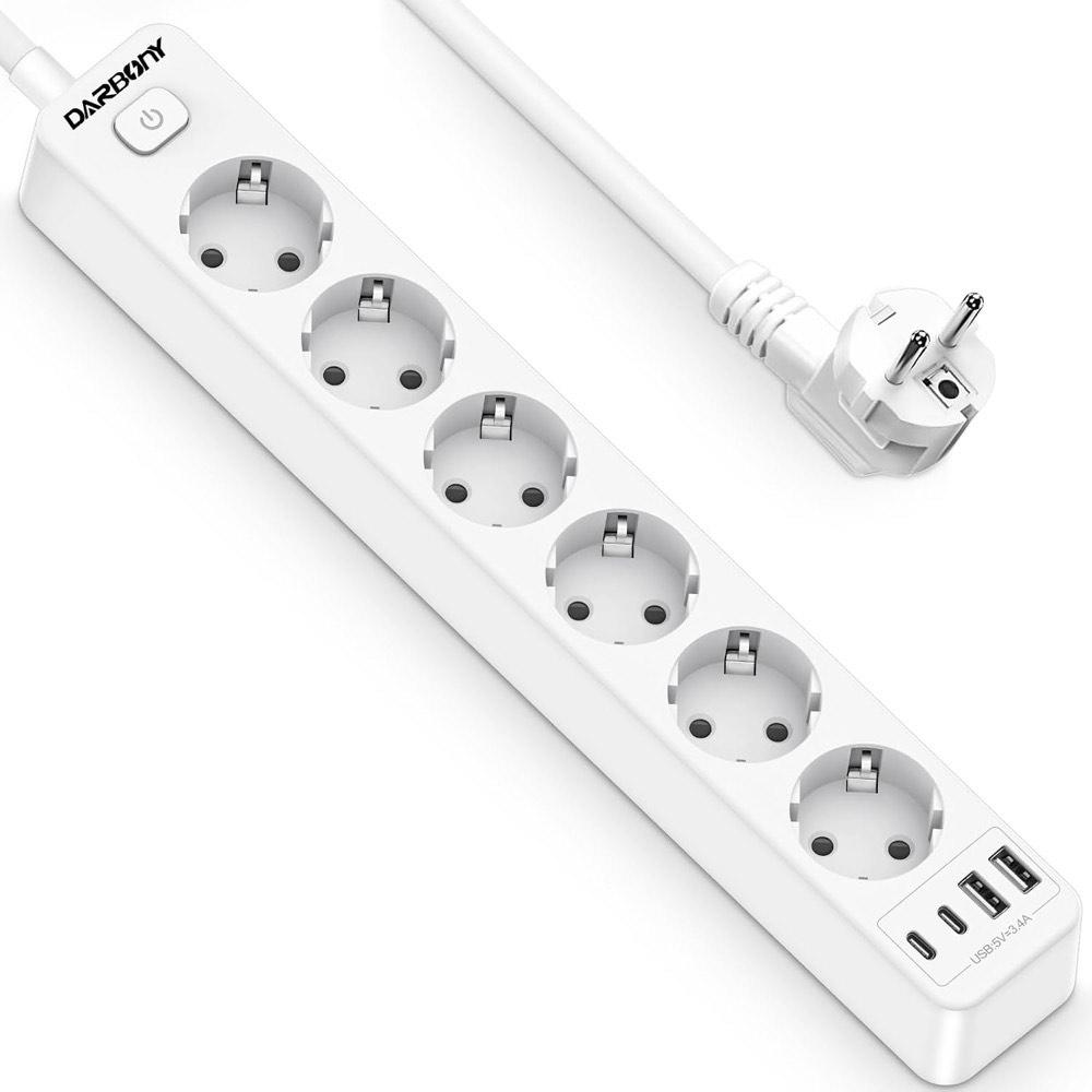 Darbony Darbony 6-Fach mit USB Wandmontage