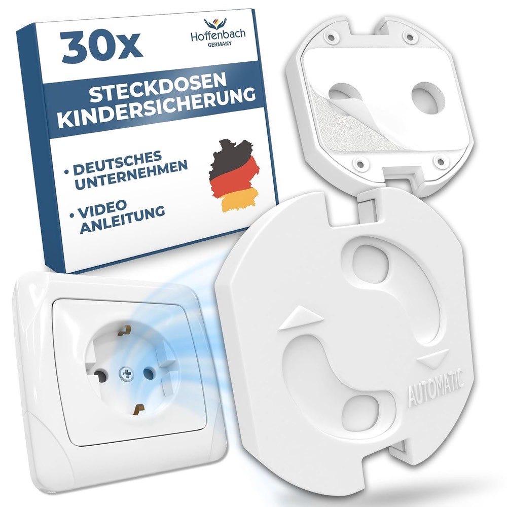 Hoffenbach 30x Steckdosensicherung Drehmechanik
