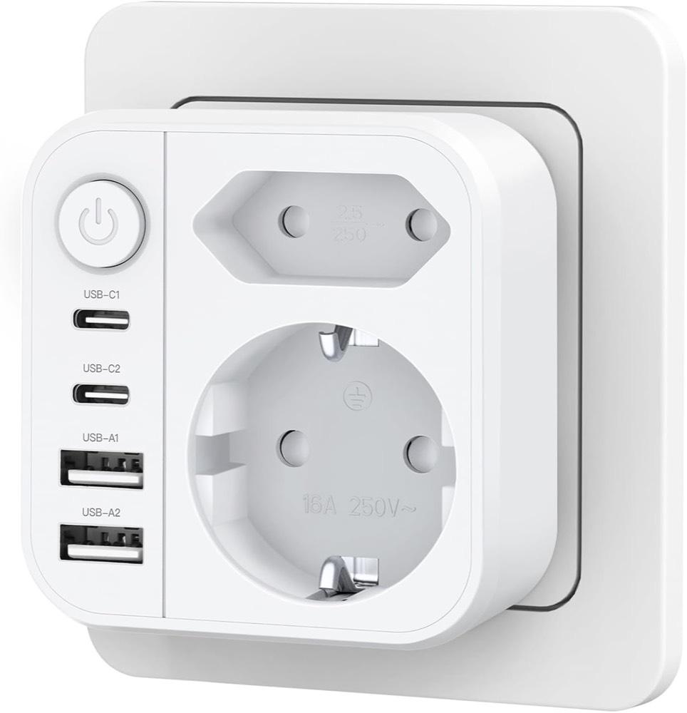 OUFUYU OUFUYU Wandadapter 6-in-1