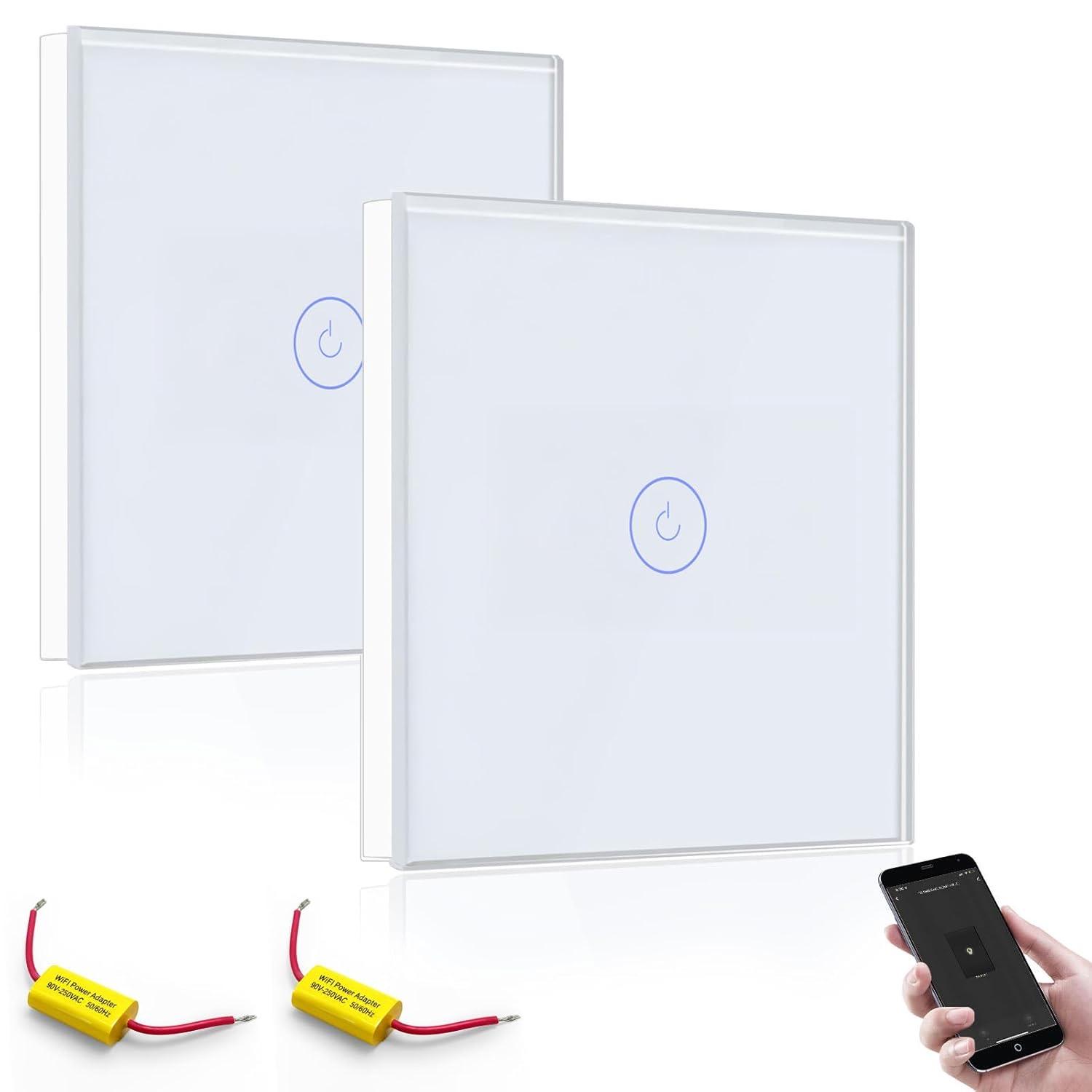 BSEED Smart WiFi Touch 2-Wege Set 2 Stück Weiß