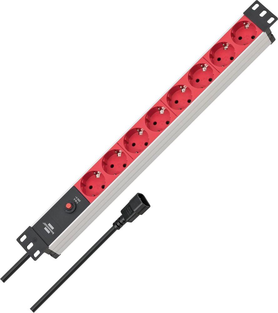 USV-Steckdosenleisten Produktbild – Brennenstuhl Alu-Line 19" 8-Fach C14