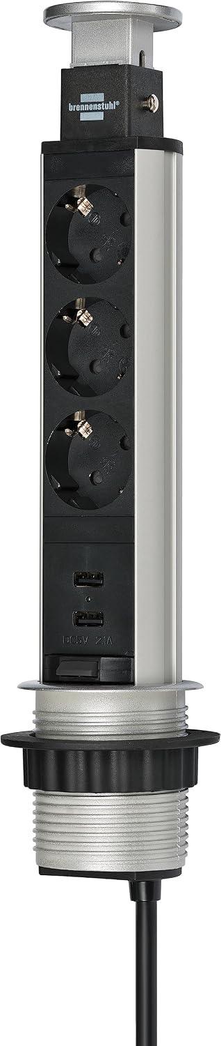 Brennenstuhl Tower Power 3-Fach + USB