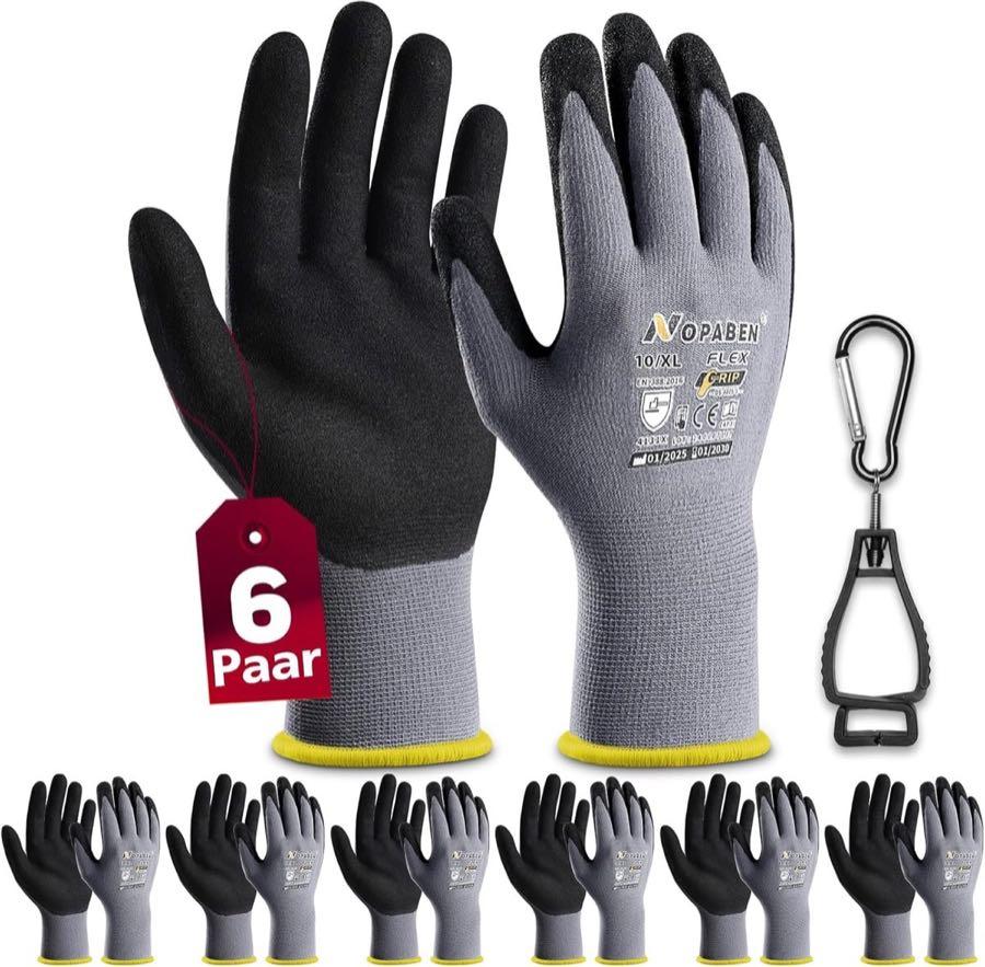 Nopaben Nopaben Nitril-Montagehandschuhe 6 Paar Gr. 10