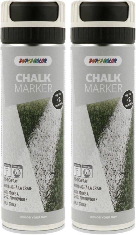 DUPLI-COLOR Kreidespray Weiß 500 ml (2er-Pack)