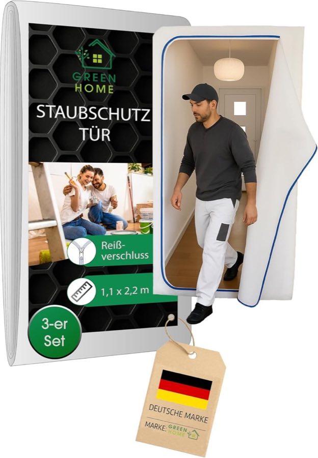 Green Home Staubschutztür 3er inkl. Klebeband