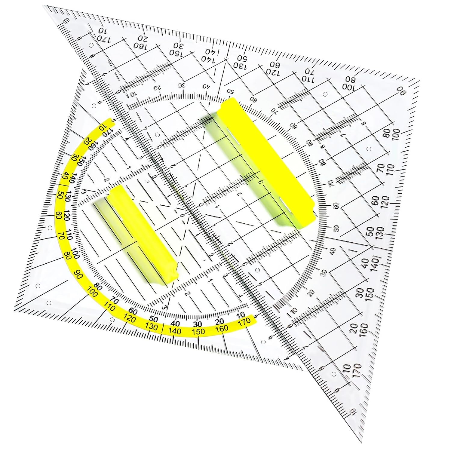 Solinorex Geodreieck-Set, 15,7 cm und 22,5 cm