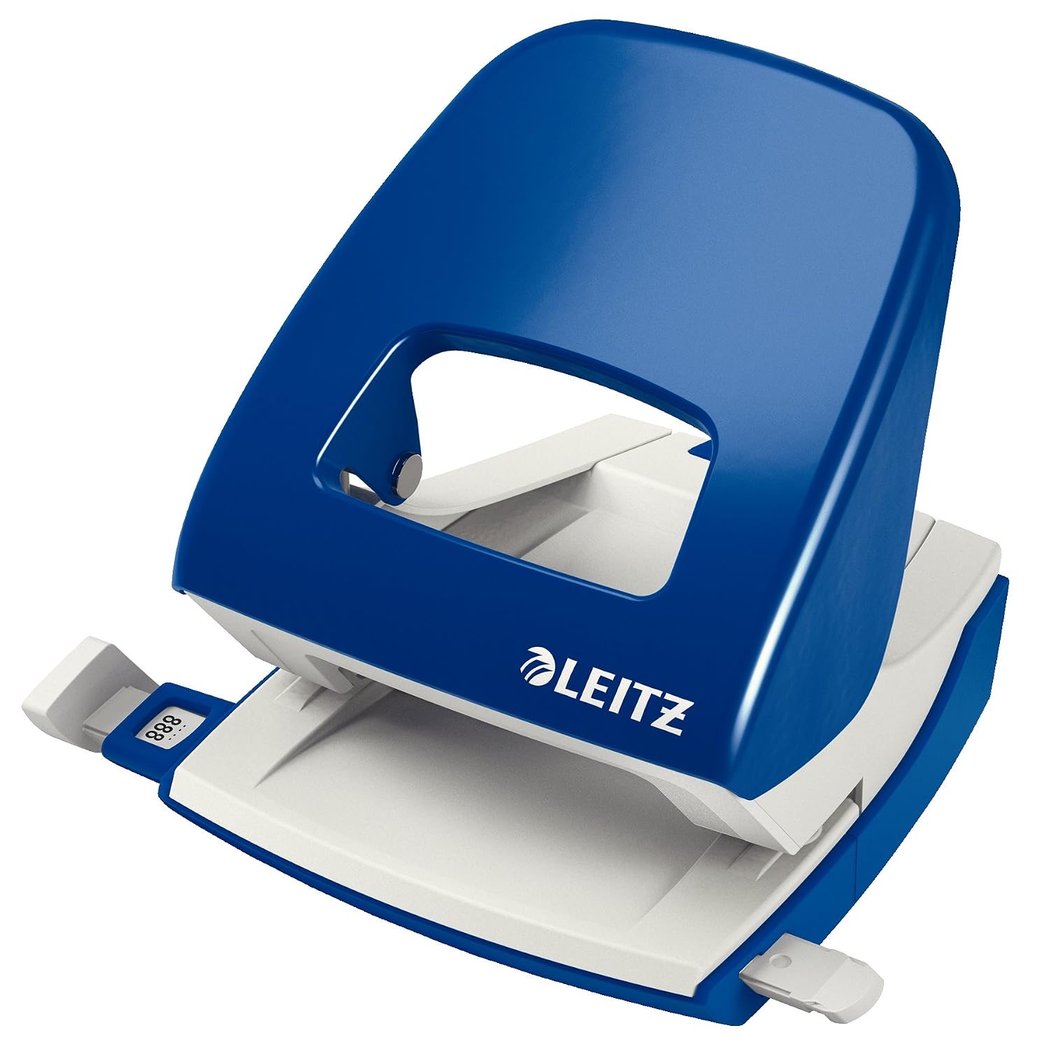 Leitz NeXXt Büro Locher aus Metall, Für 30 Blatt, Blau, 50080035