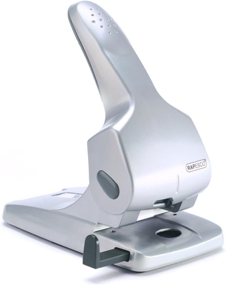 Rapesco 0732 Zero-65 Hochleistungslocher, 65 Blatt Stanzkapazität, Grau