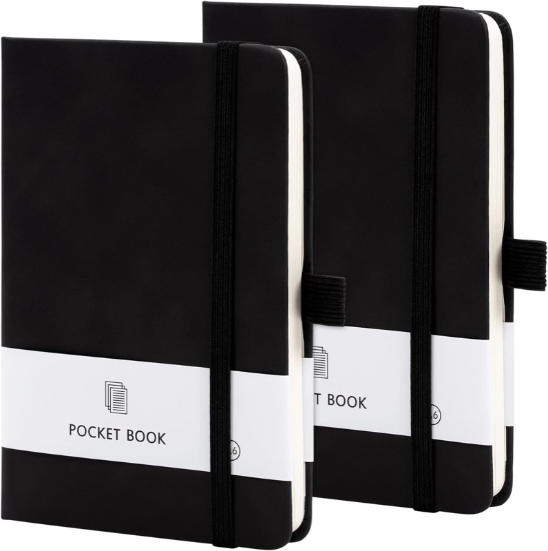 Bafiwu Mini-Notizbuch A6 liniert, 2er-Set