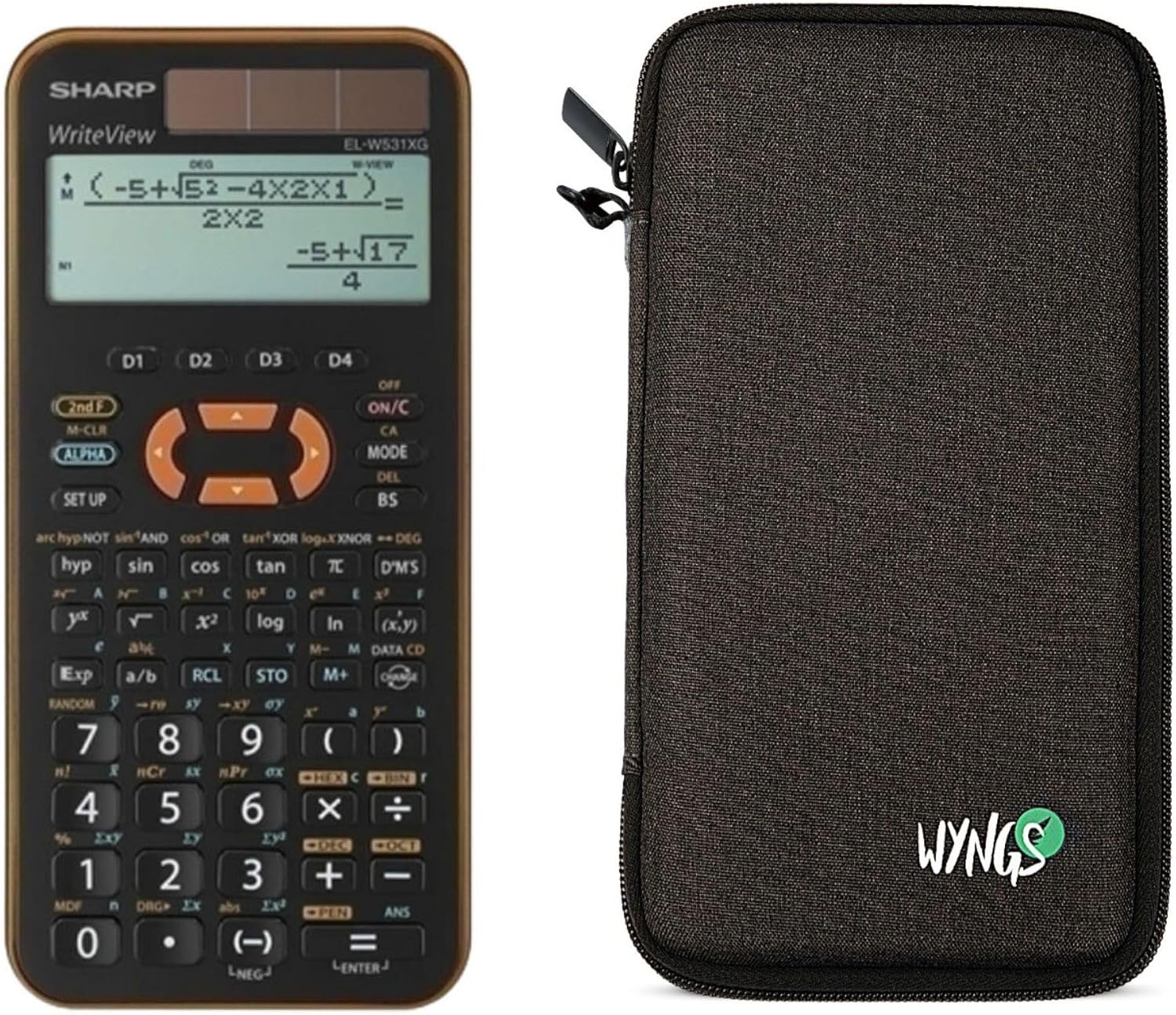 Sharp EL-W531 XG-YR inklusive WYNGS Schutztasche Schwarz - Basic Set