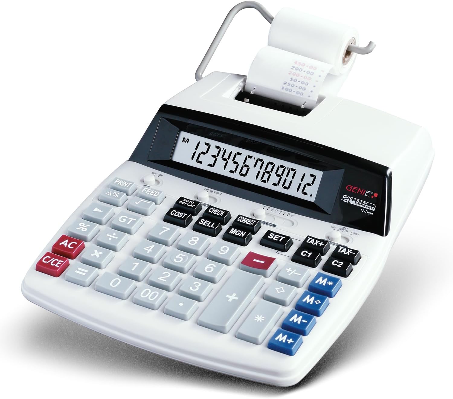 Genie D69 Plus Druckender Tischrechner | Rechenmaschine mit Papierrolle